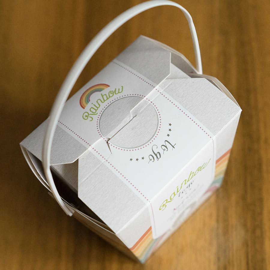 packeging design illustration rainbow liebeskummerpillen